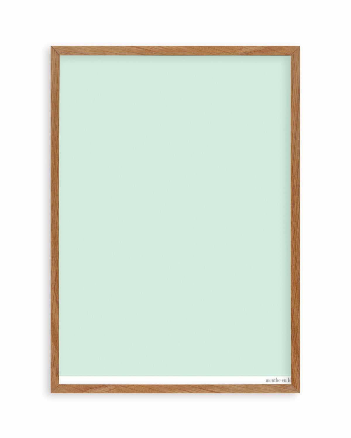 Menthe en Blanc Art Print