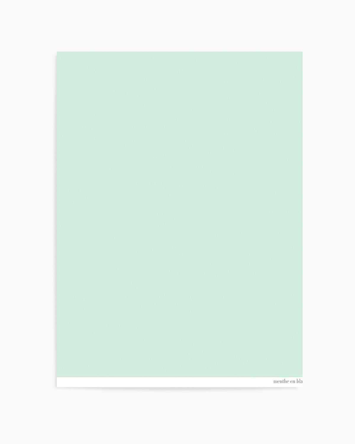 Menthe en Blanc Art Print