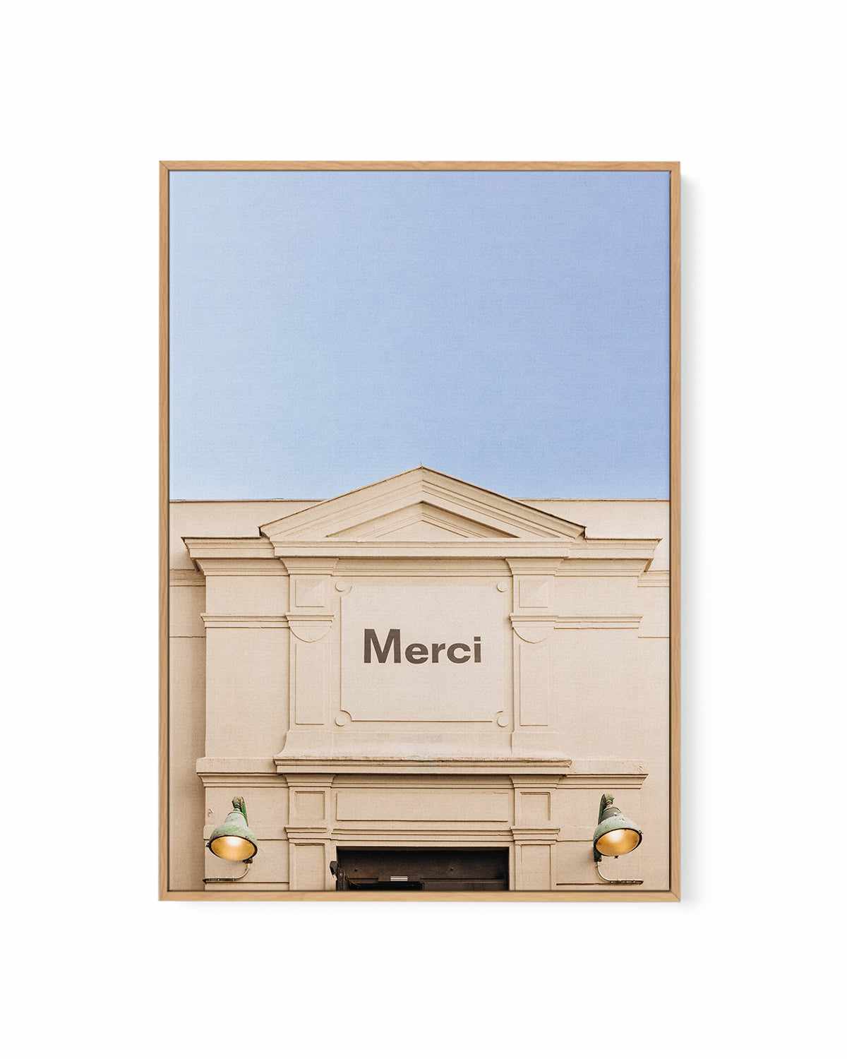 Merci by Jovani Demetrie | Framed Canvas Art Print