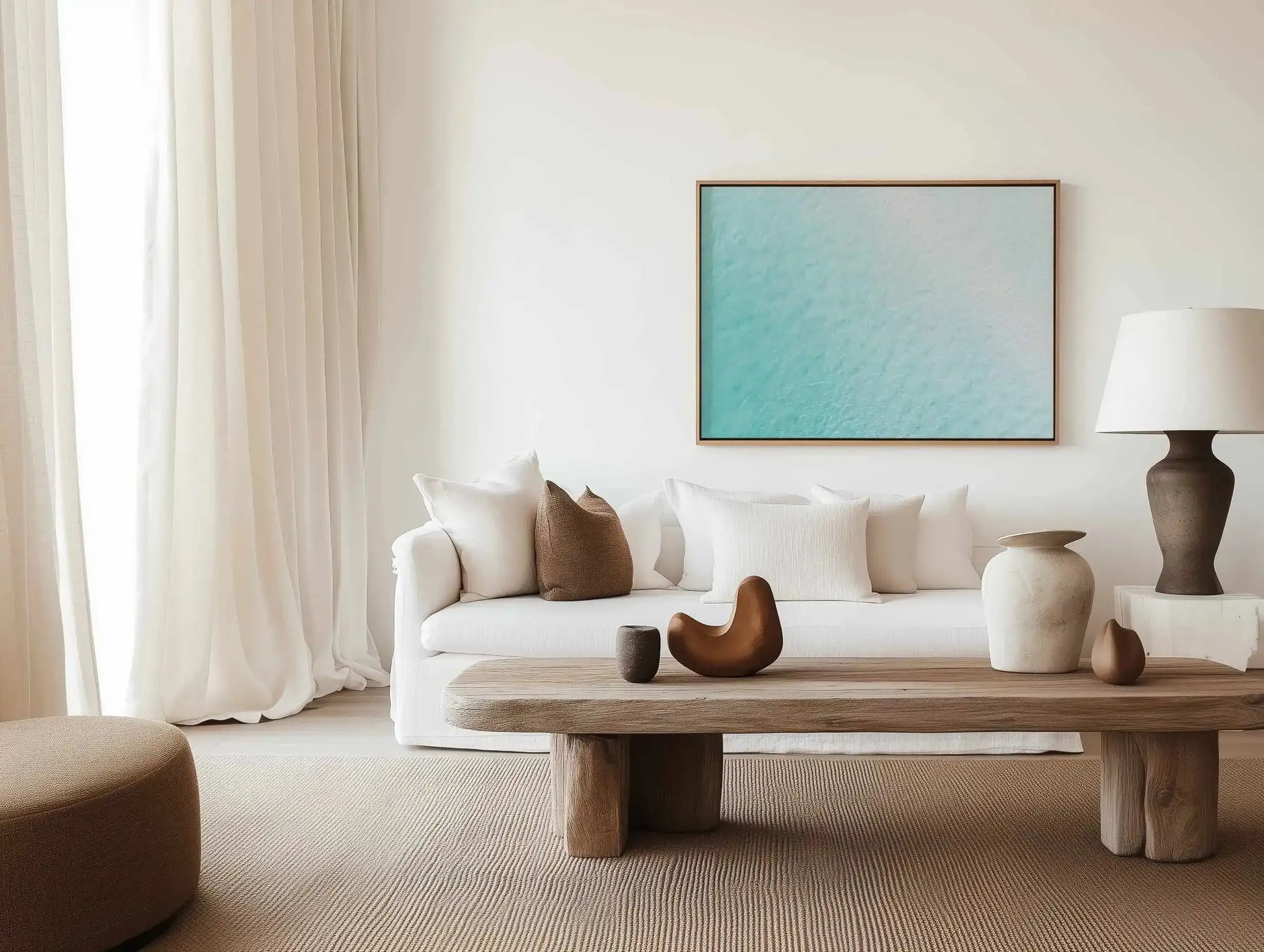 Merimbula I | Aerial Photo Wall Framed Canvas Art Print from Olive et Oriel where you can shop wallpaper and artworks online