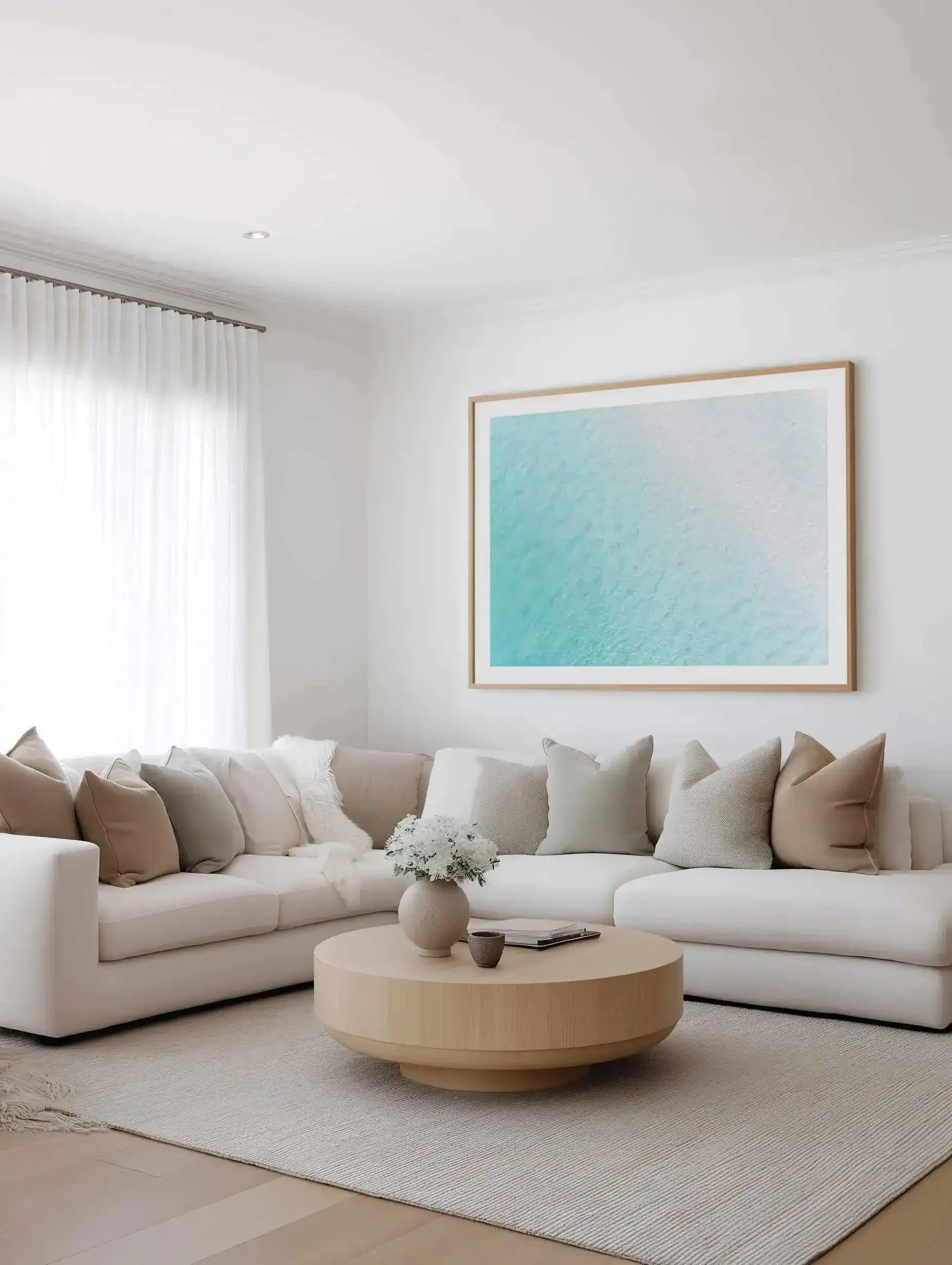 Merimbula I | Aerial Photo Wall Art Print from Olive et Oriel where you can shop wallpaper and artworks online