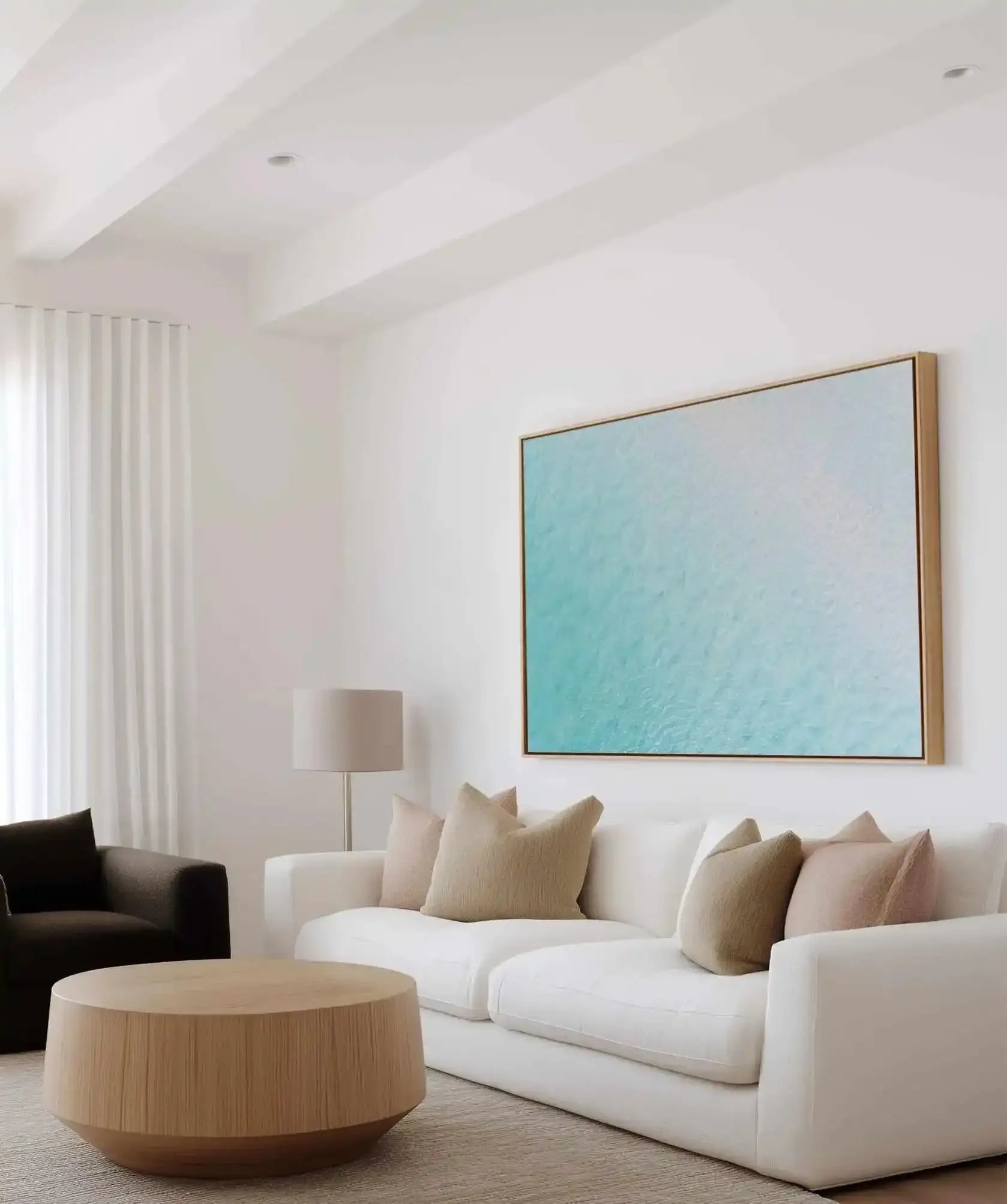 Merimbula I | Aerial Photo Wall Framed Canvas Art Print from Olive et Oriel where you can shop wallpaper and artworks online