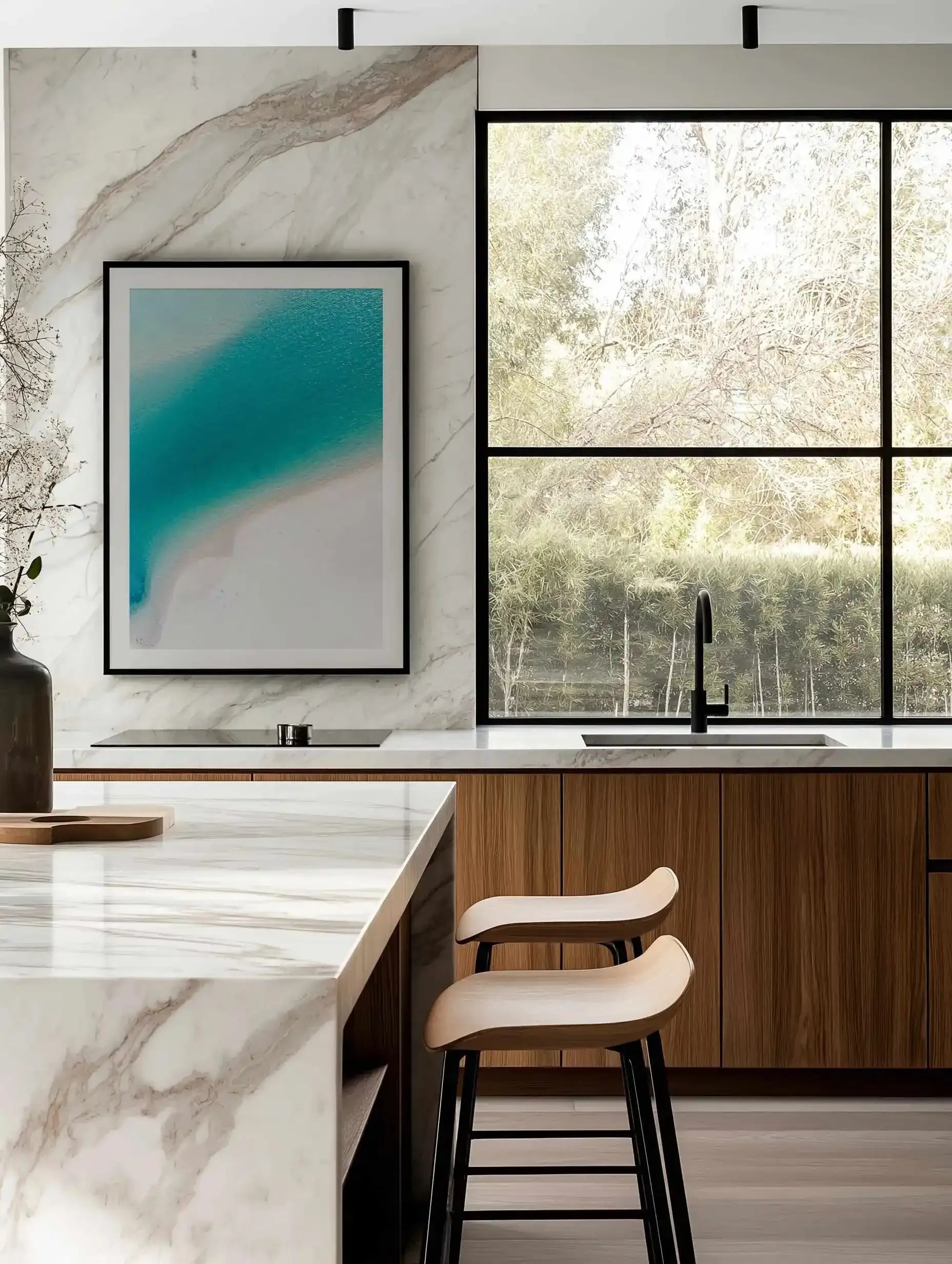 Merimbula II | Aerial Photo Wall Art Print from Olive et Oriel where you can shop wallpaper and artworks online