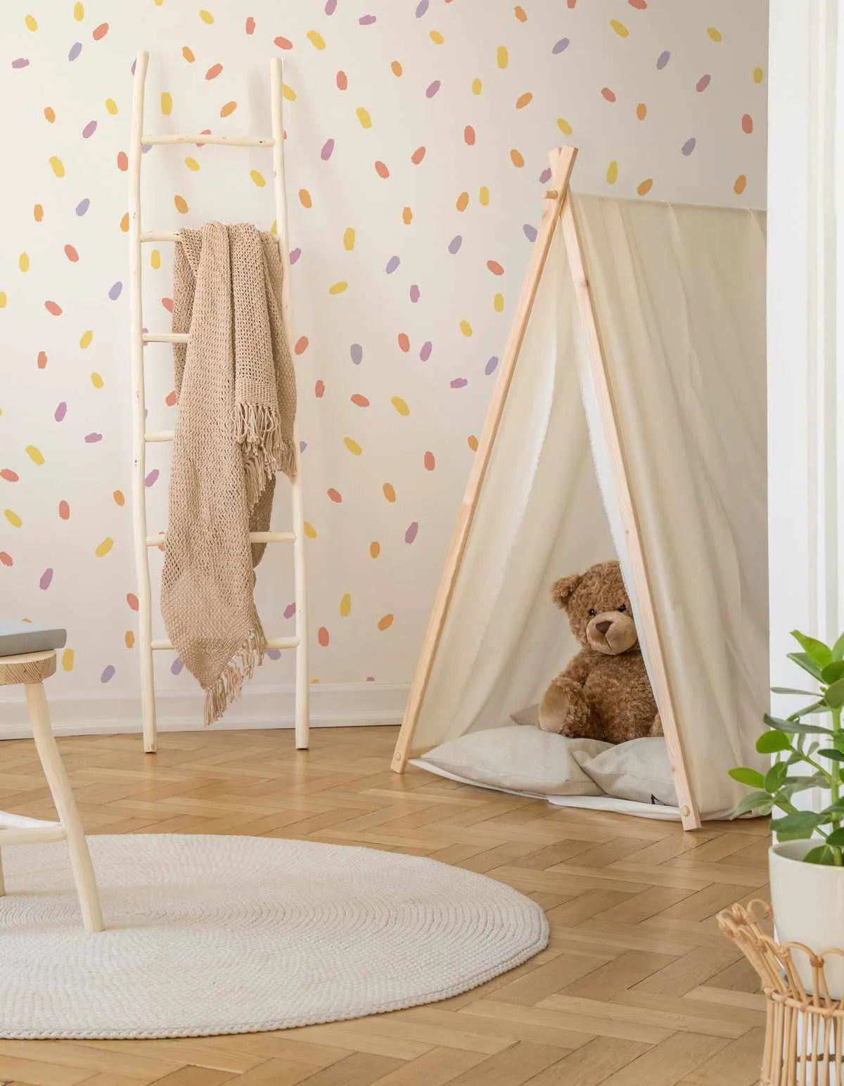 'Mermaid Energy' Super Fun Dots Decal Set | 174 dots!-Decals-Olive et Oriel-Decorate your kids bedroom wall decor with removable wall decals, these fabric kids decals are a great way to add colour and update your children's bedroom. Available as girls wall decals or boys wall decals, there are also nursery decals.