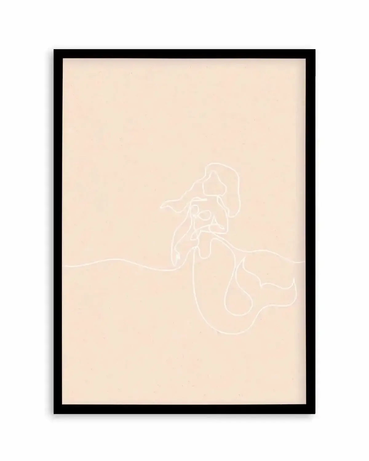 Mermaid Line Art I Art Print from Olive et Oriel where you can shop wallpaper and artworks online
