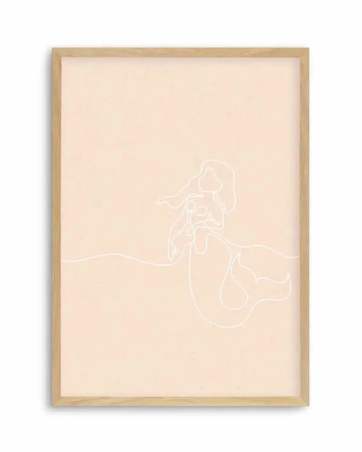Mermaid Line Art I Art Print from Olive et Oriel where you can shop wallpaper and artworks online
