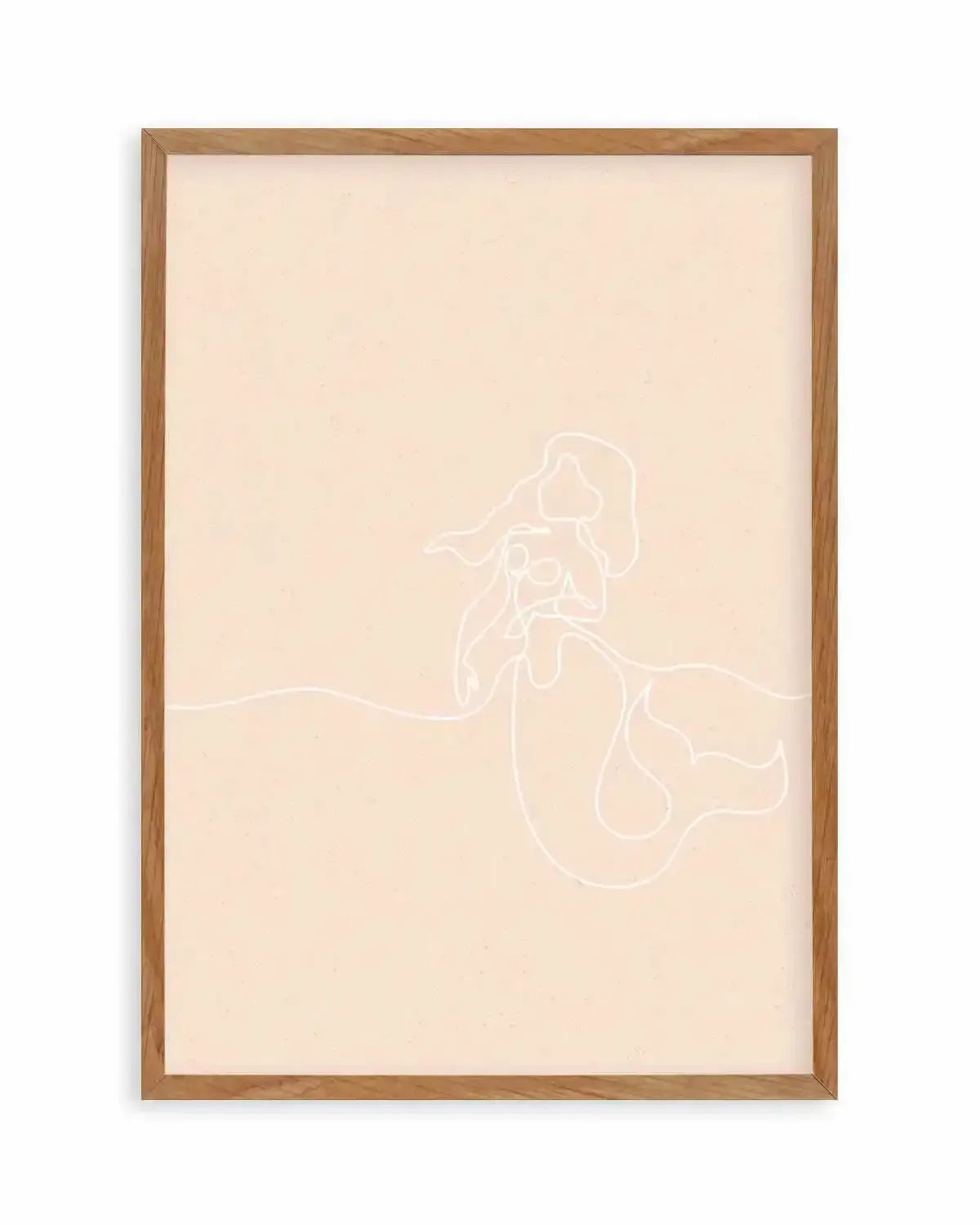 Mermaid Line Art I Art Print from Olive et Oriel where you can shop wallpaper and artworks online