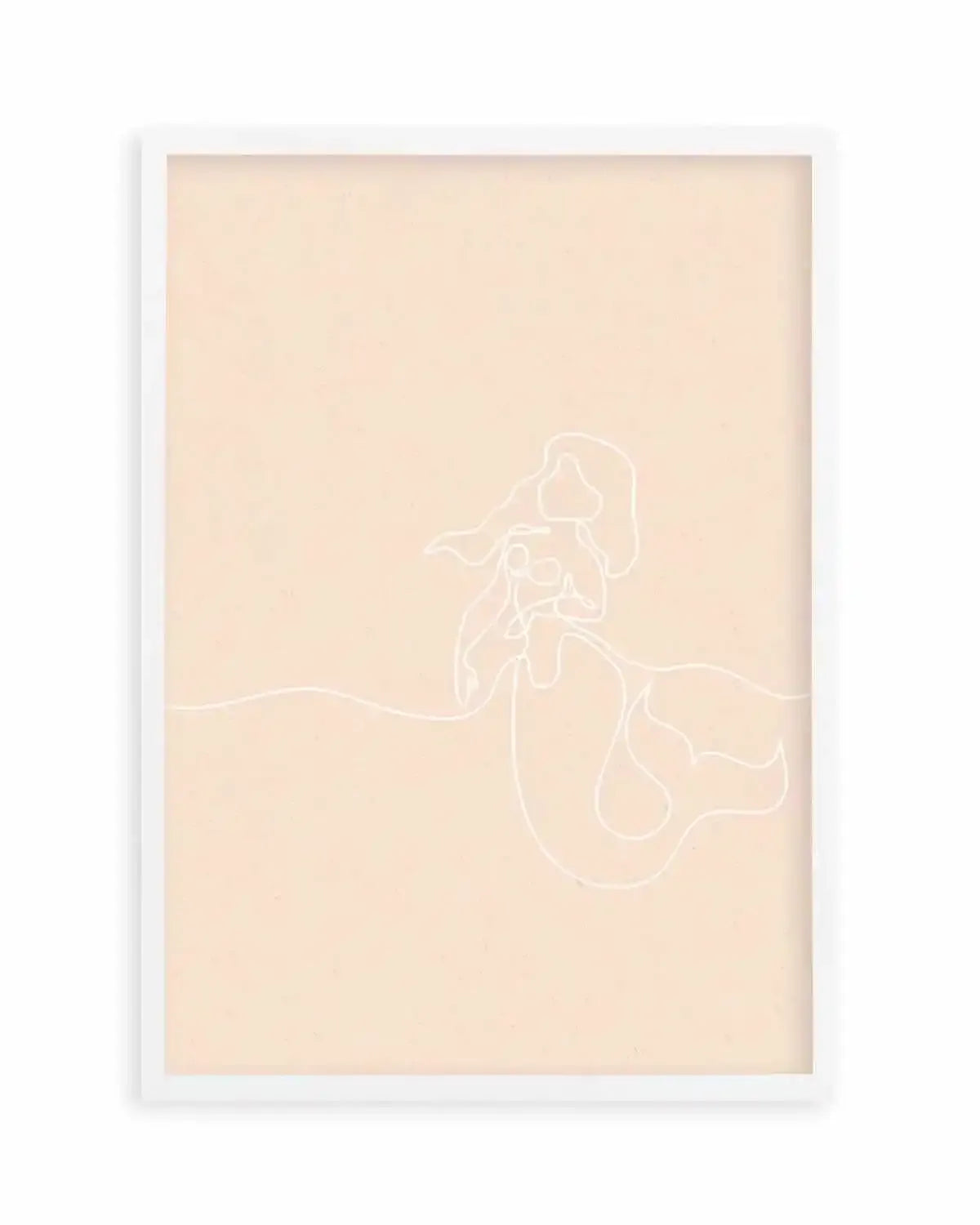 Mermaid Line Art I Art Print from Olive et Oriel where you can shop wallpaper and artworks online