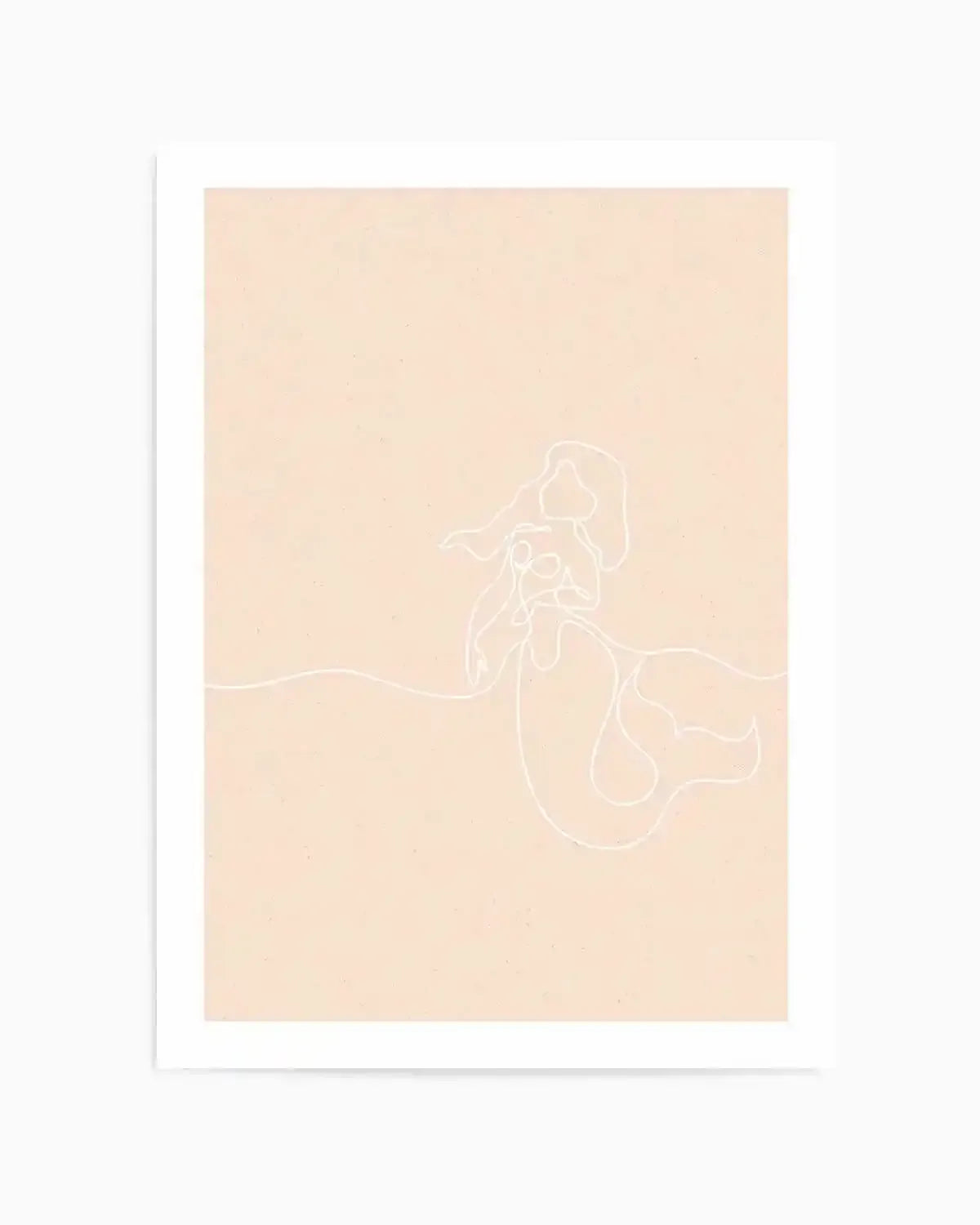 Mermaid Line Art I Art Print from Olive et Oriel where you can shop wallpaper and artworks online
