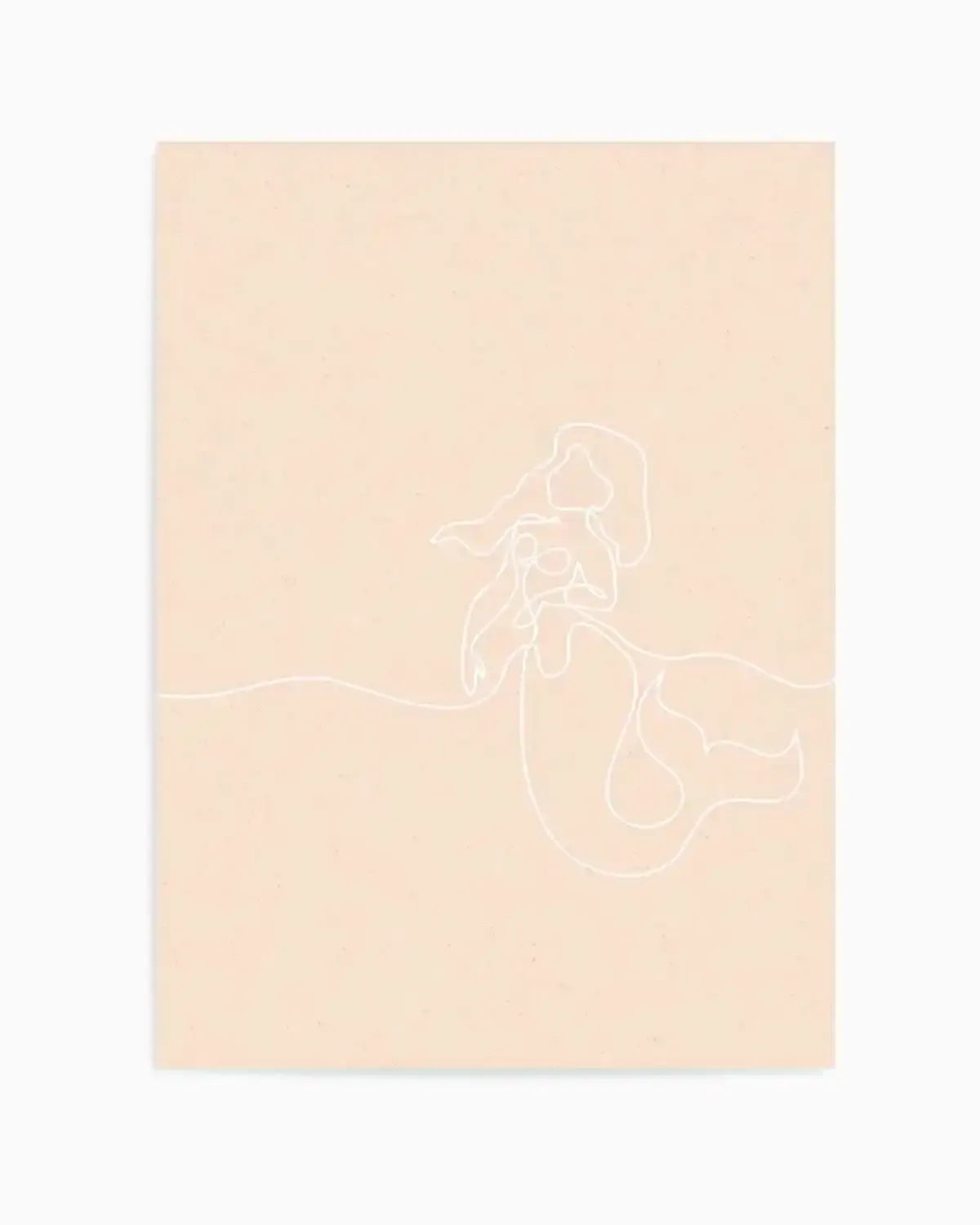 Mermaid Line Art I Art Print from Olive et Oriel where you can shop wallpaper and artworks online