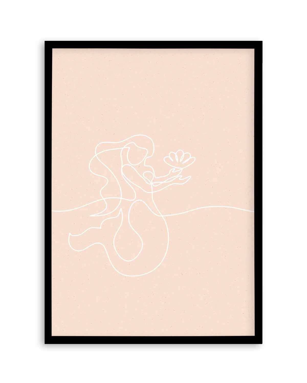 Mermaid Line Art II Art Print