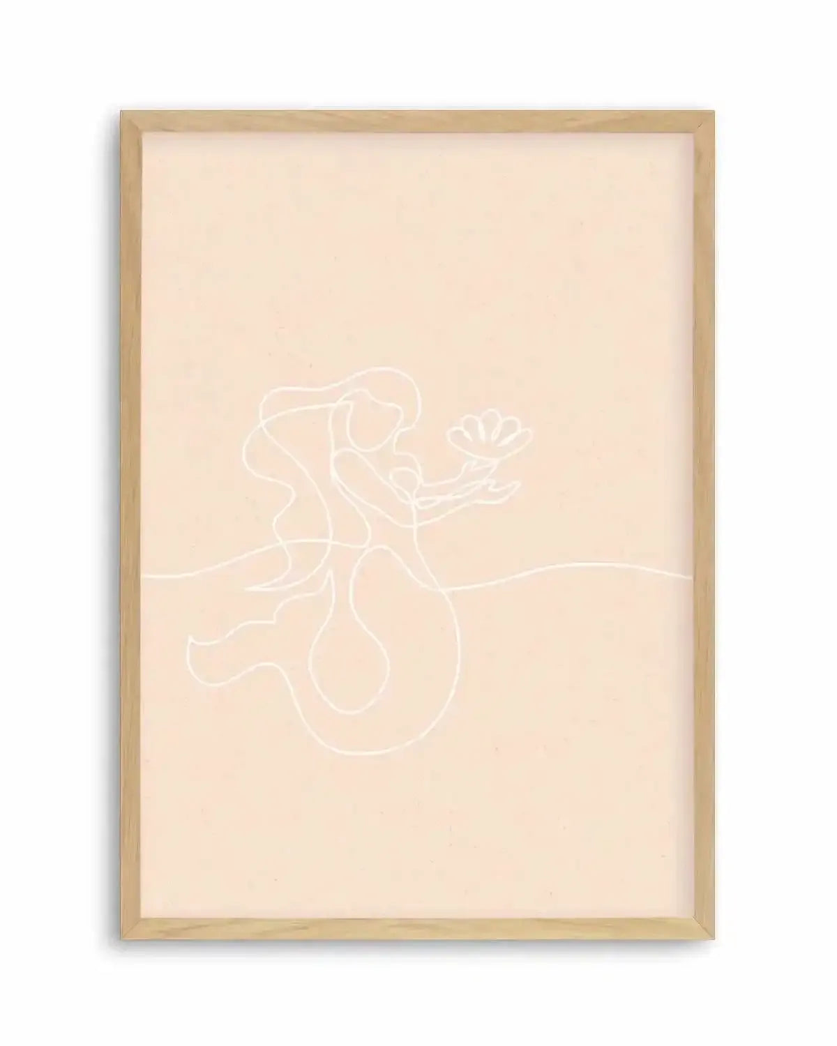 Mermaid Line Art II Art Print from Olive et Oriel where you can shop wallpaper and artworks online