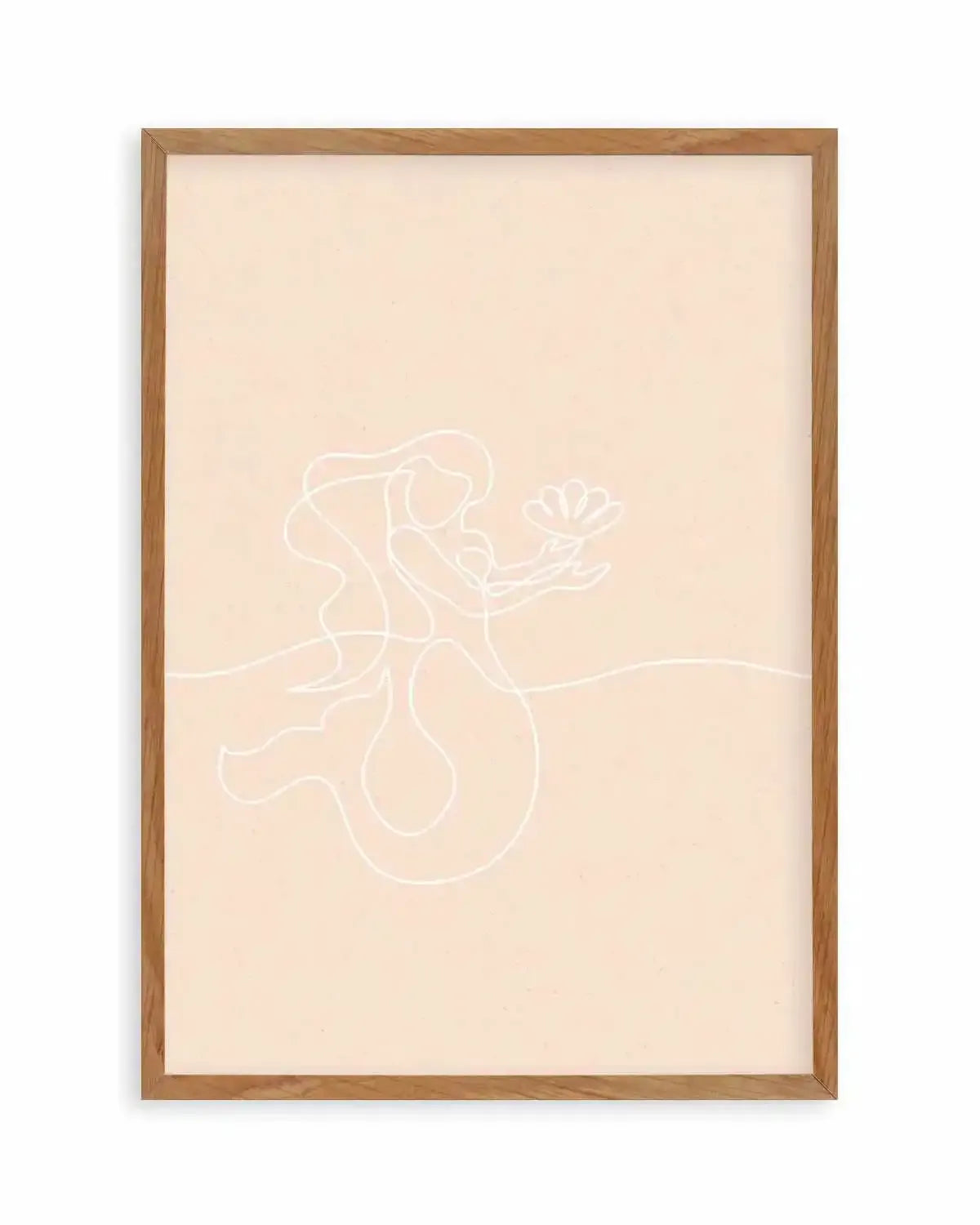 Mermaid Line Art II Art Print from Olive et Oriel where you can shop wallpaper and artworks online