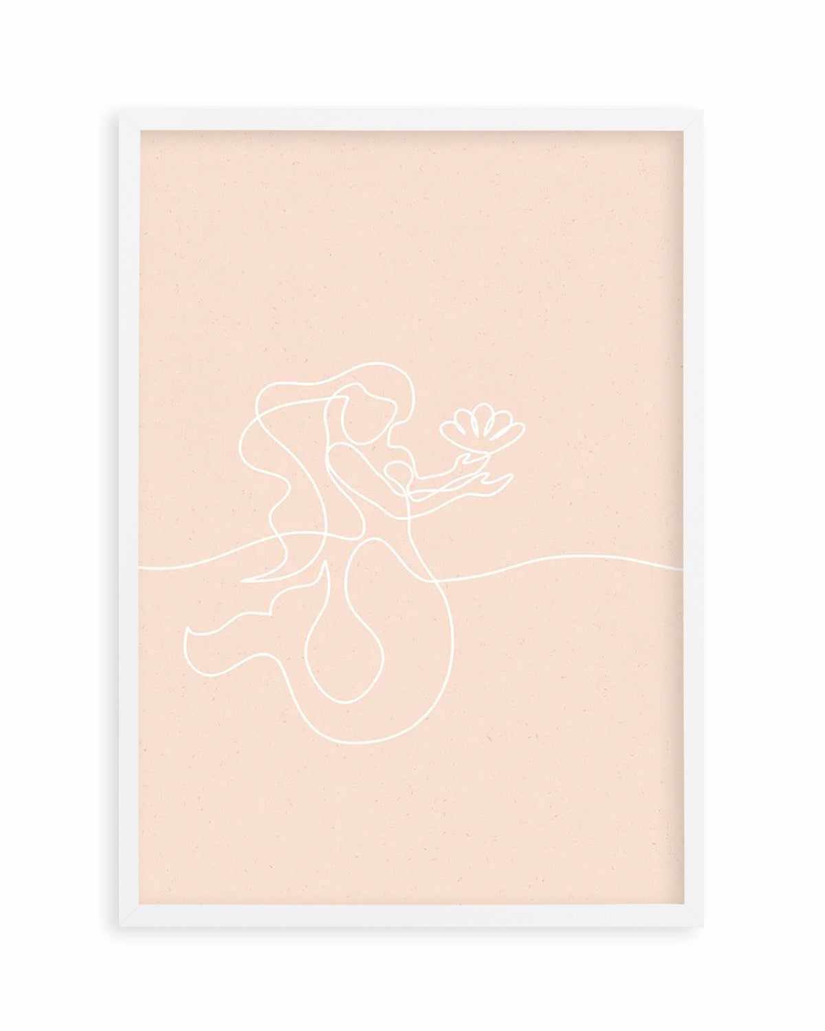 Mermaid Line Art II Art Print