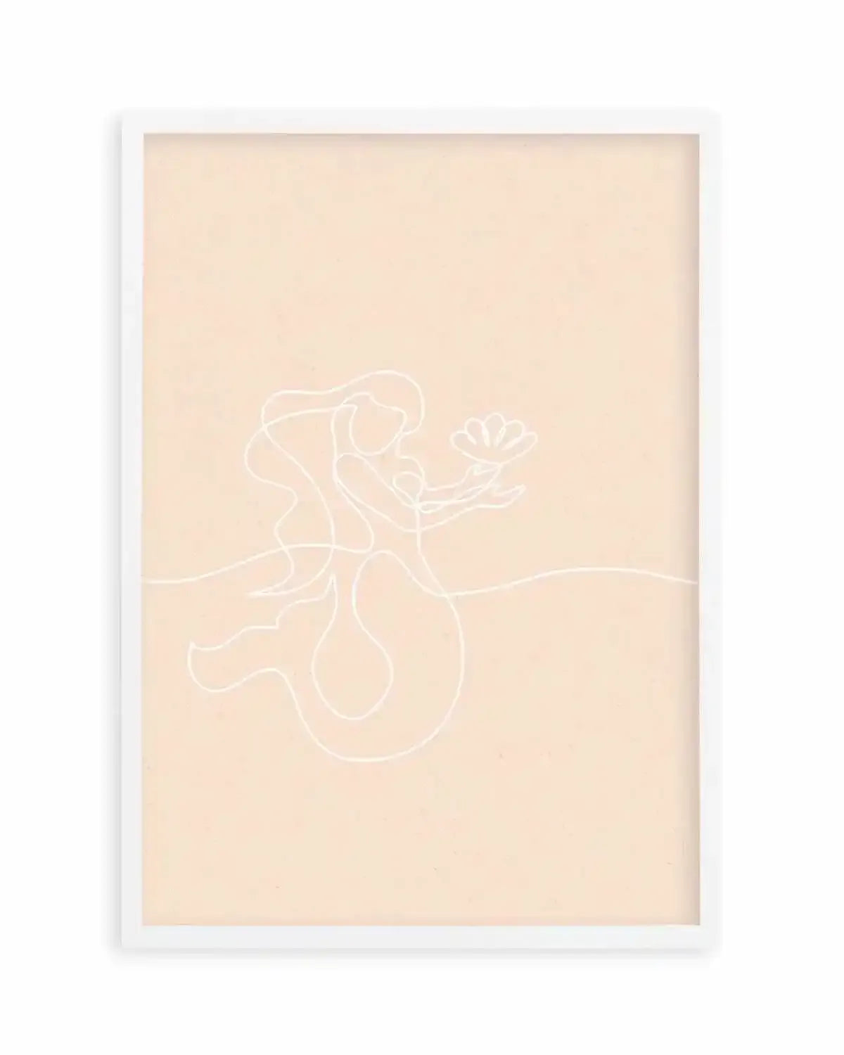 Mermaid Line Art II Art Print from Olive et Oriel where you can shop wallpaper and artworks online