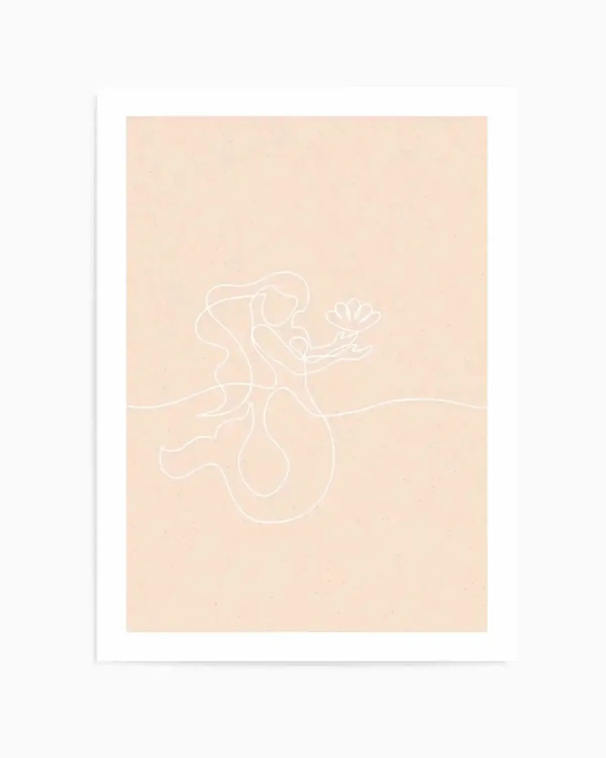 Mermaid Line Art II Art Print from Olive et Oriel where you can shop wallpaper and artworks online