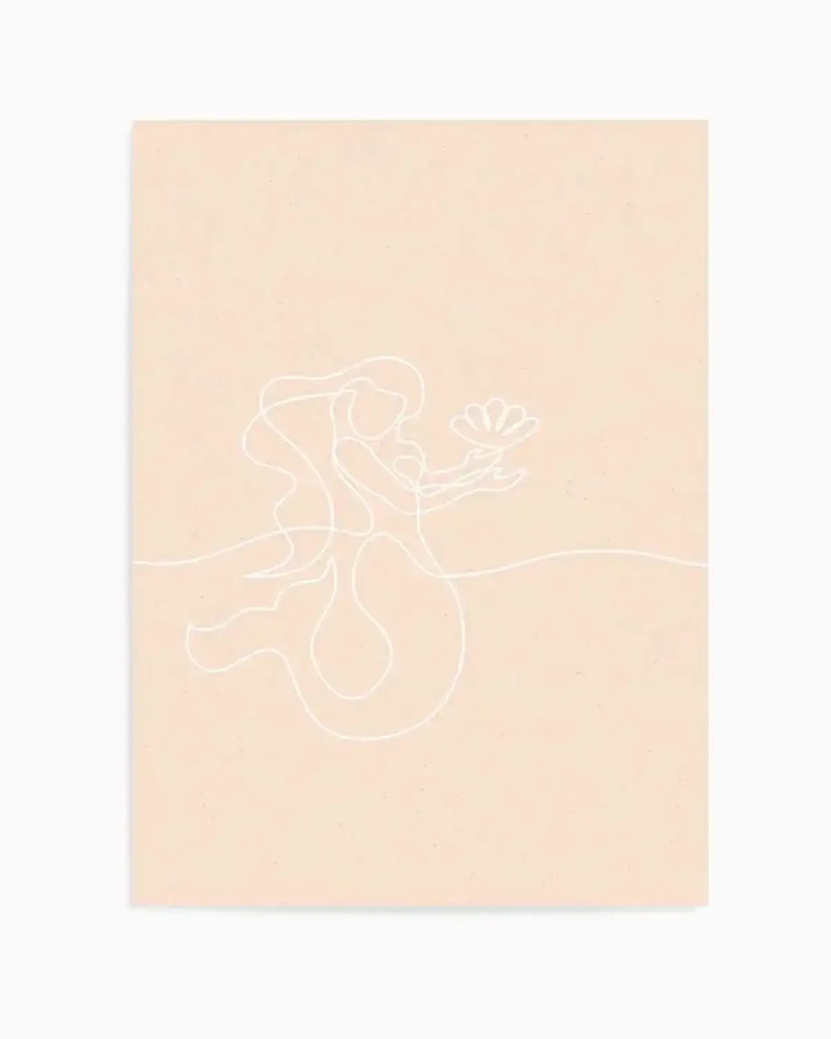 Mermaid Line Art II Art Print from Olive et Oriel where you can shop wallpaper and artworks online
