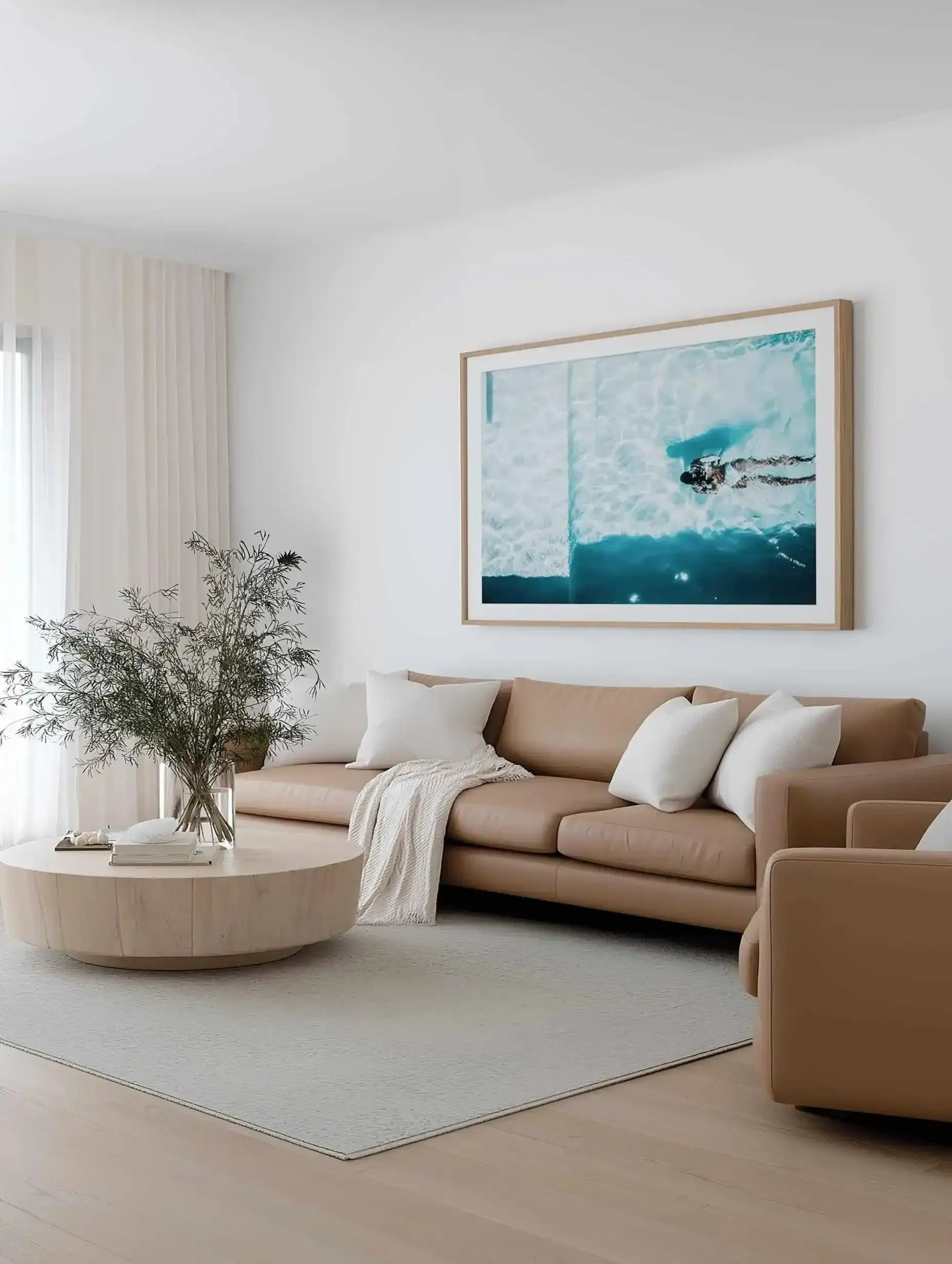 Mermaid Muse | Aerial Photo Wall Art Print from Olive et Oriel where you can shop wallpaper and artworks online