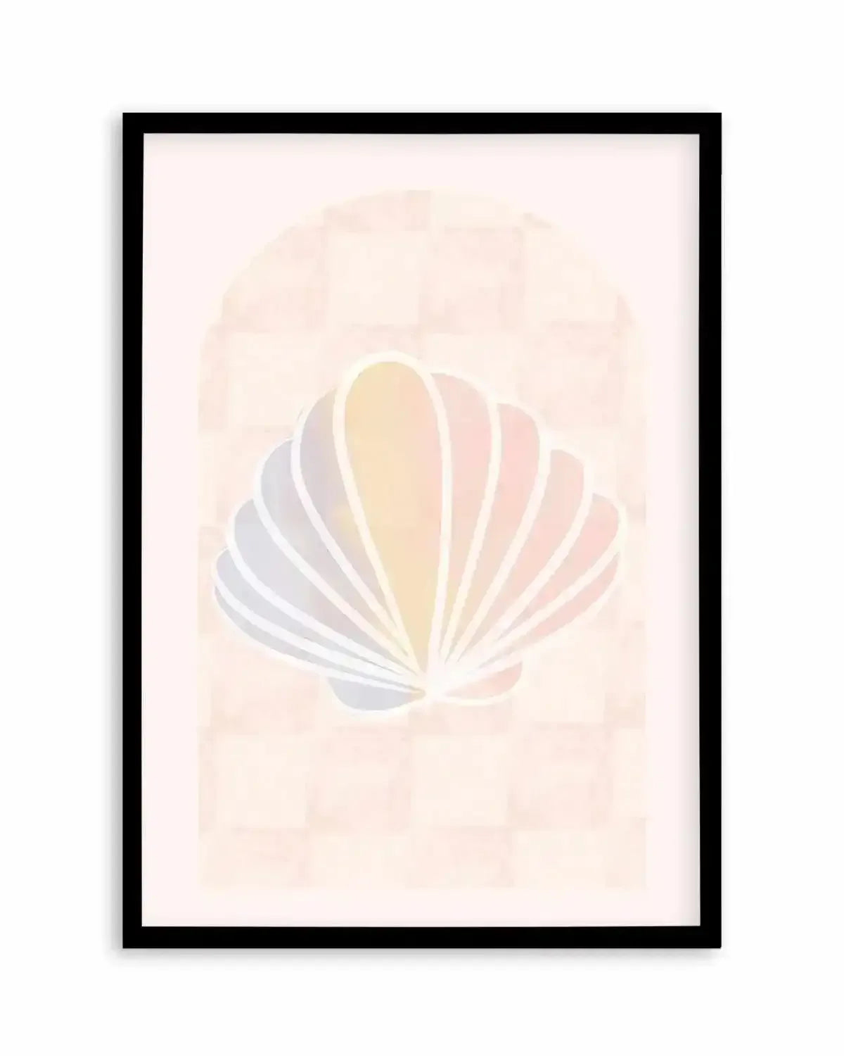 Mermaid Shell Art Print from Olive et Oriel where you can shop wallpaper and artworks online