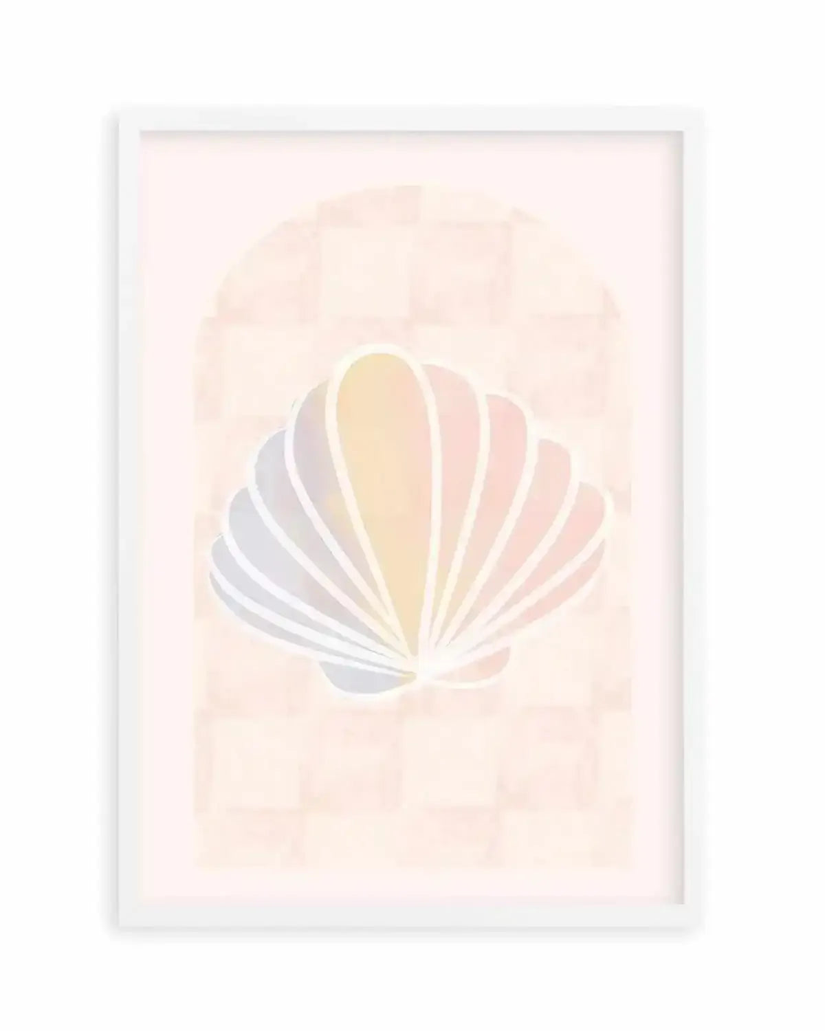 Mermaid Shell Art Print from Olive et Oriel where you can shop wallpaper and artworks online