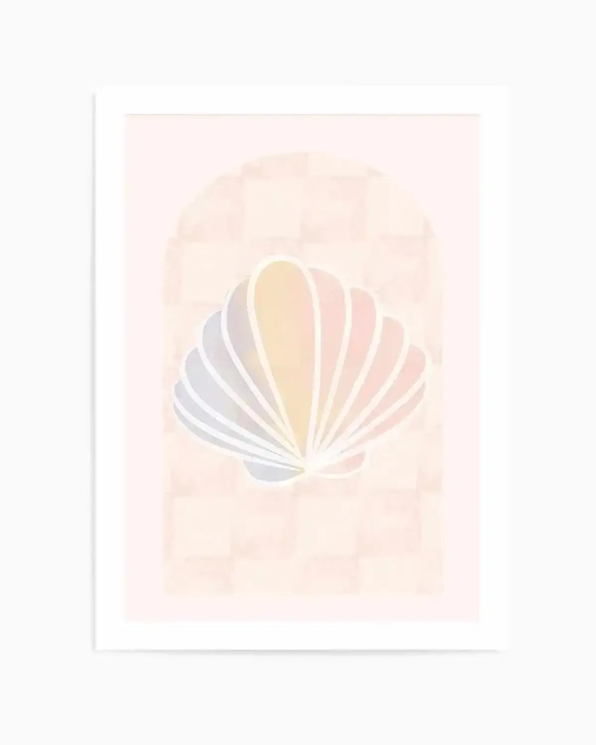 Mermaid Shell Art Print from Olive et Oriel where you can shop wallpaper and artworks online