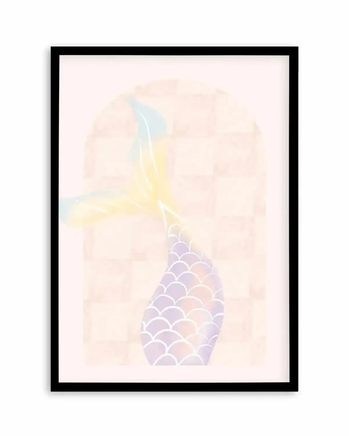 Mermaid Tail Art Print from Olive et Oriel where you can shop wallpaper and artworks online