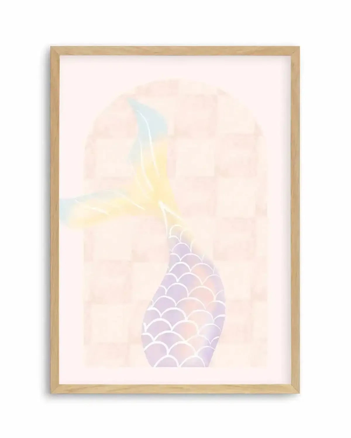 Mermaid Tail Art Print from Olive et Oriel where you can shop wallpaper and artworks online