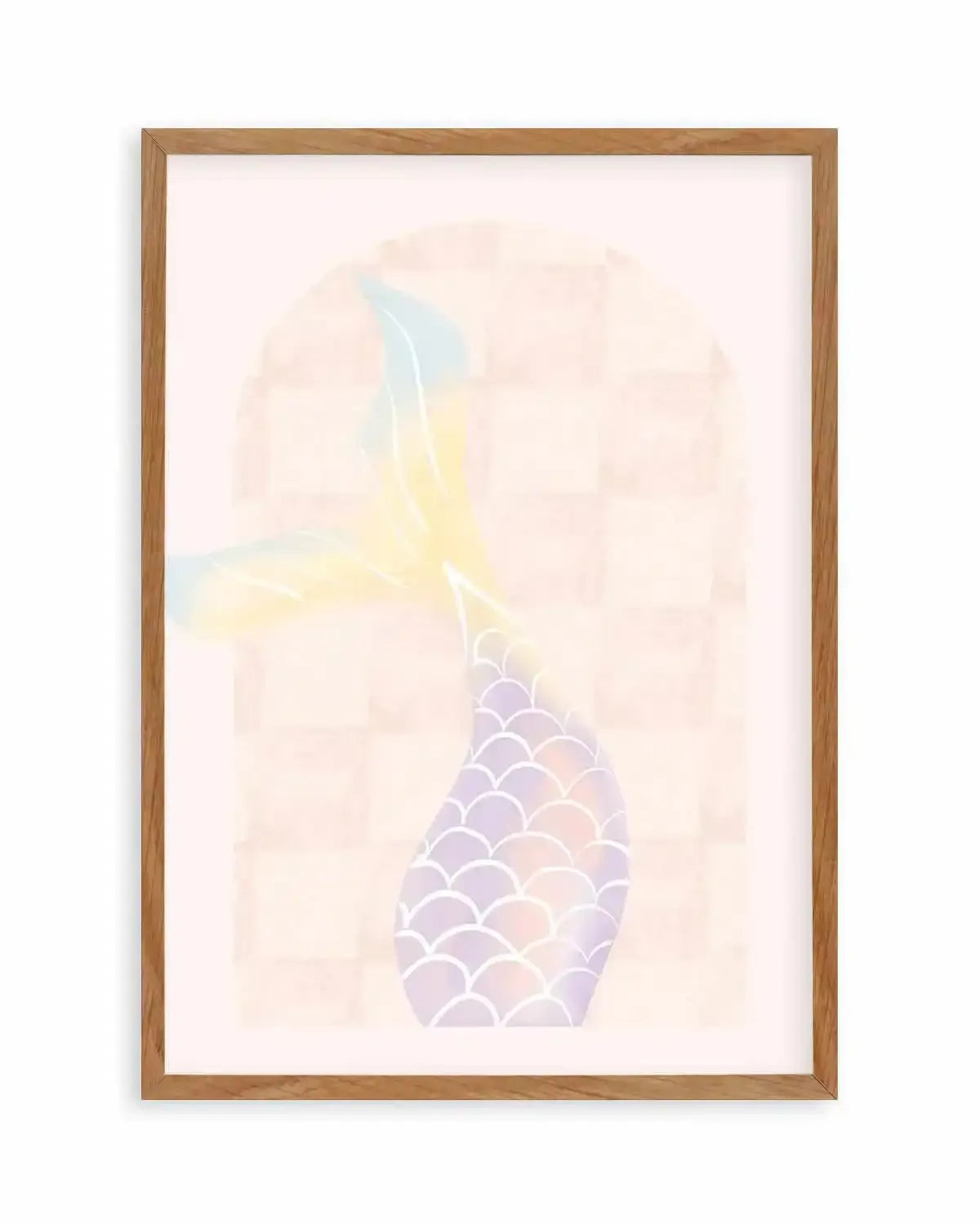 Mermaid Tail Art Print from Olive et Oriel where you can shop wallpaper and artworks online