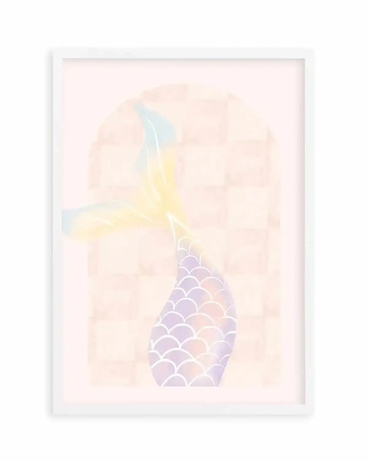 Mermaid Tail Art Print from Olive et Oriel where you can shop wallpaper and artworks online