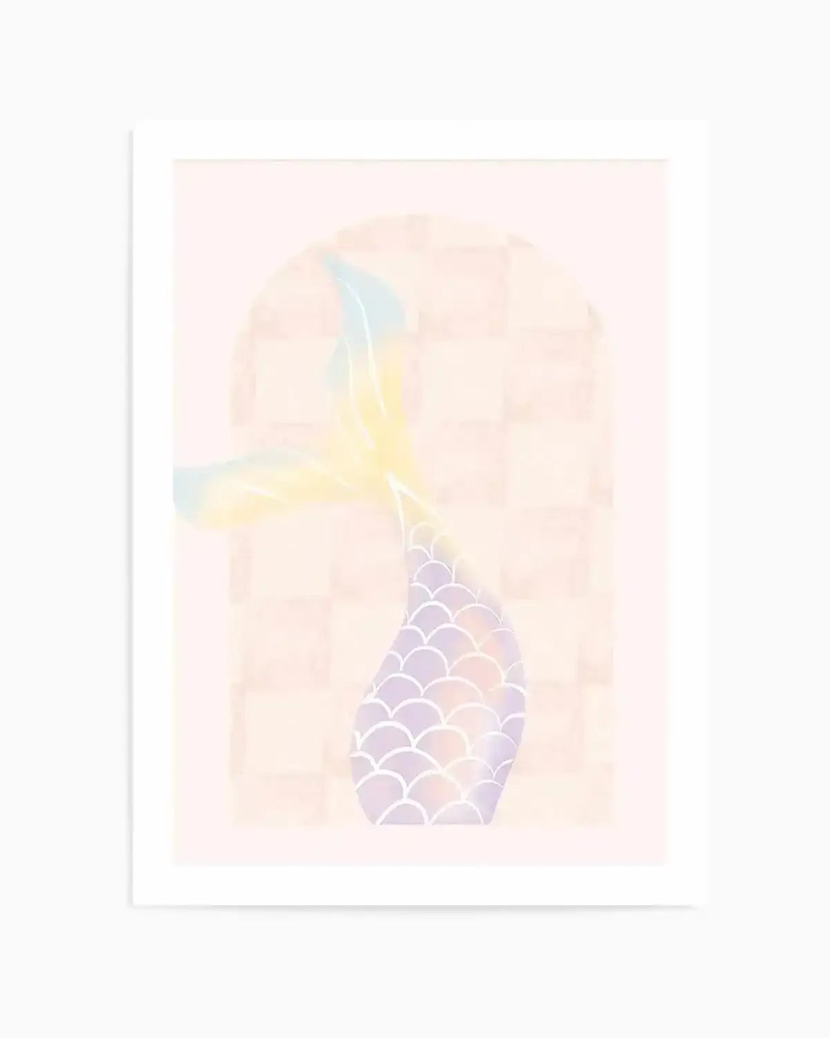 Mermaid Tail Art Print from Olive et Oriel where you can shop wallpaper and artworks online