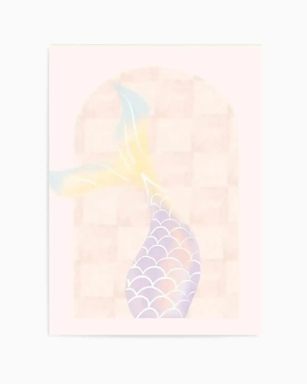 Mermaid Tail Art Print from Olive et Oriel where you can shop wallpaper and artworks online