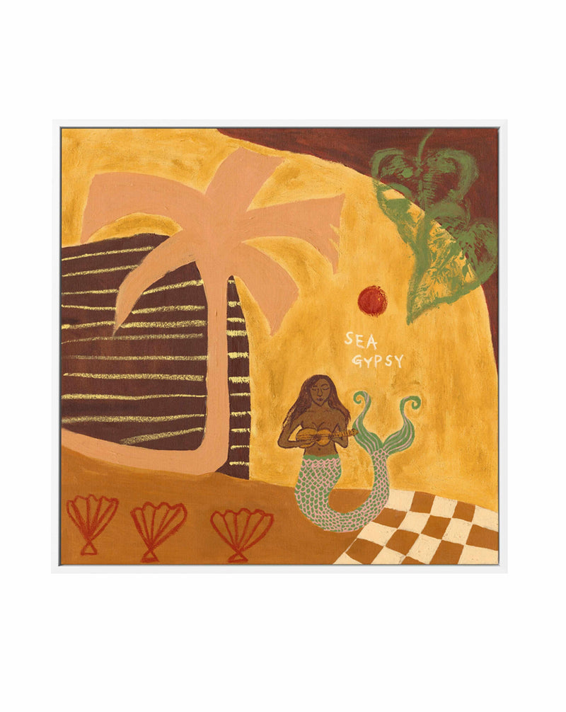 Mermaid by Britney Turner | Framed Canvas Art Print from Olive et Oriel where you can shop wallpaper and artworks online