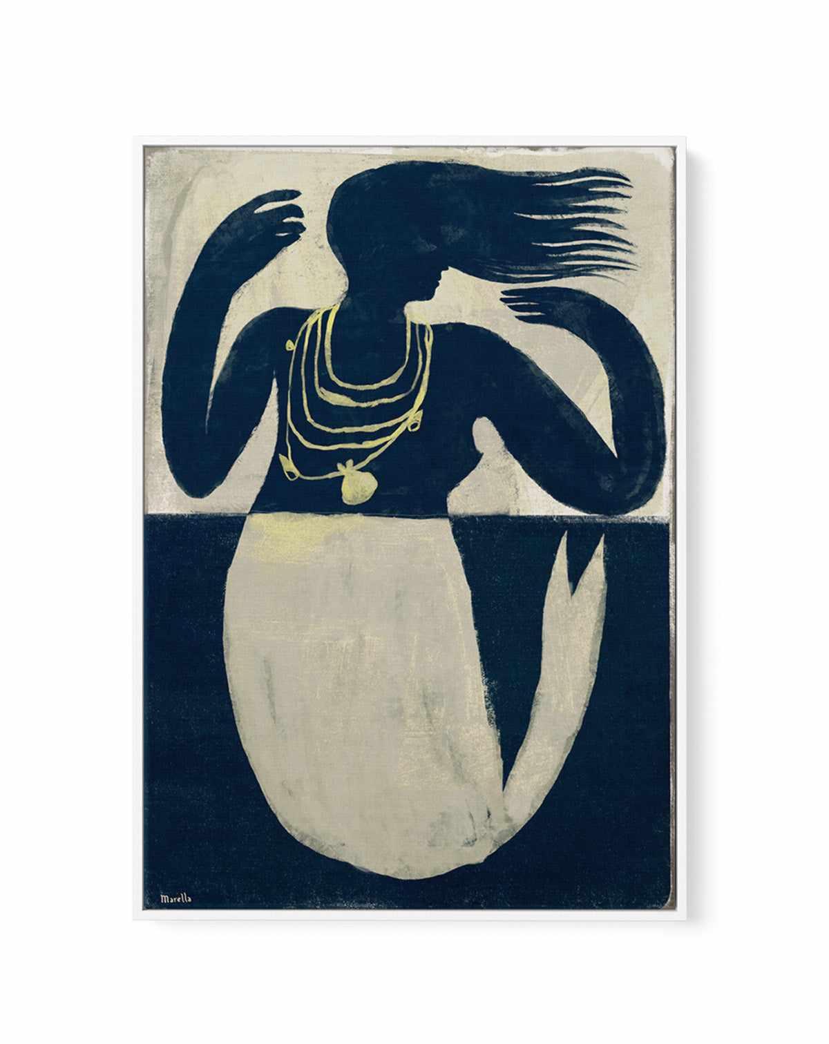 Mermaid by Marco Marella | Framed Canvas Art Print from Olive et Oriel where you can shop wallpaper and artworks online