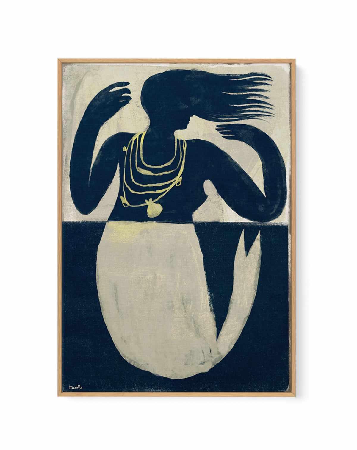 Mermaid by Marco Marella | Framed Canvas Art Print from Olive et Oriel where you can shop wallpaper and artworks online