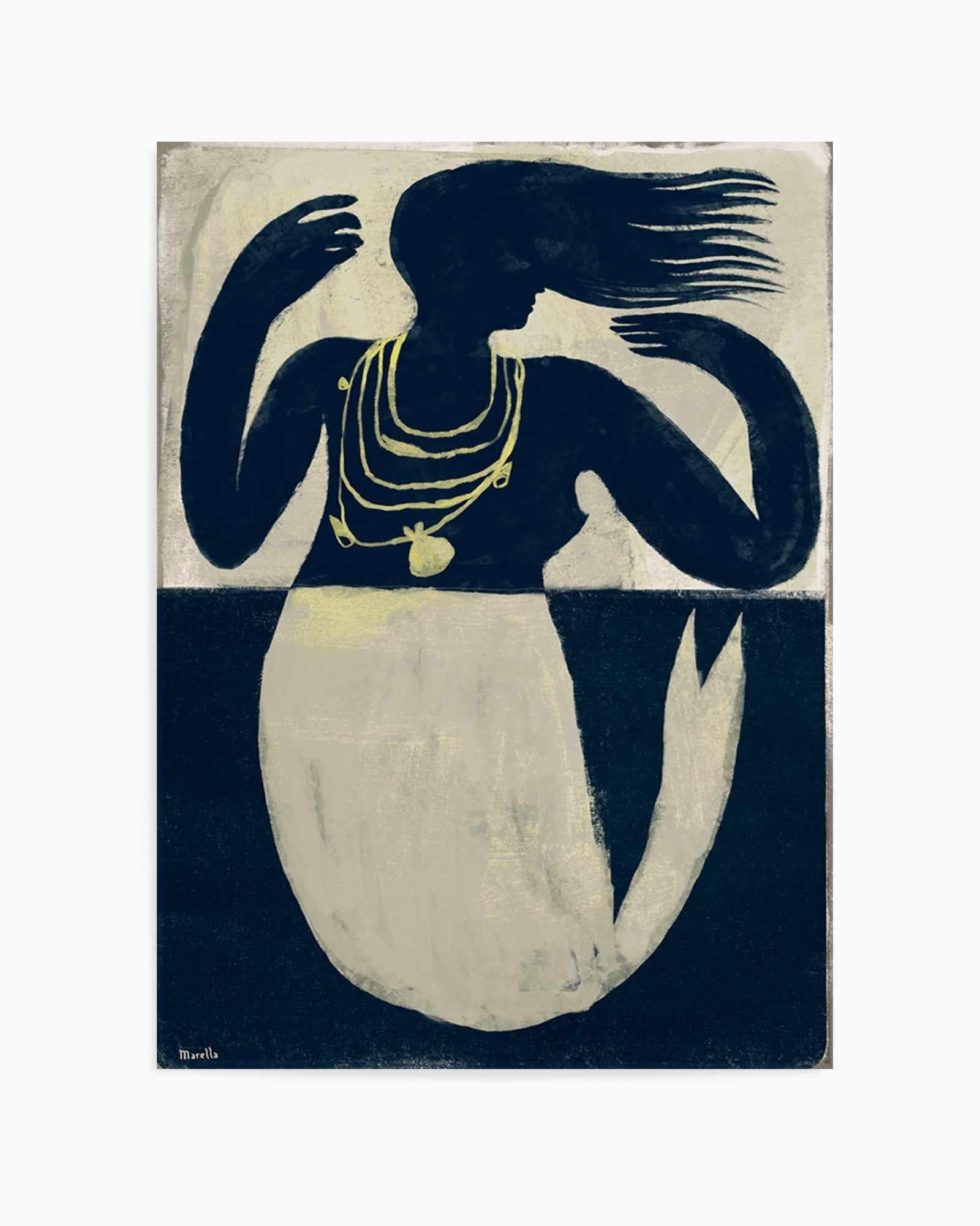 Mermaid by Marco Marella | Art Print from Olive et Oriel where you can shop wallpaper and artworks online