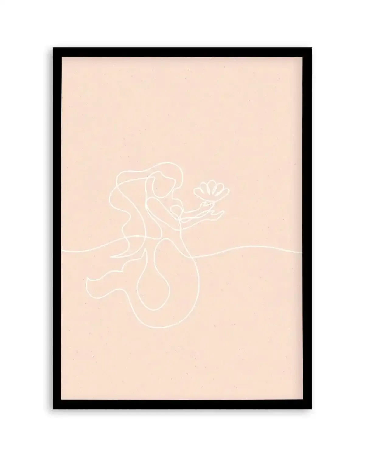 Mermaid Line Art II Art Print-PRINT-Olive et Oriel-Olive et Oriel-Buy-Australian-Art-Prints-Online-with-Olive-et-Oriel-Your-Artwork-Specialists-Austrailia-Decorate-With-Coastal-Photo-Wall-Art-Prints-From-Our-Beach-House-Artwork-Collection-Fine-Poster-and-Framed-Artwork