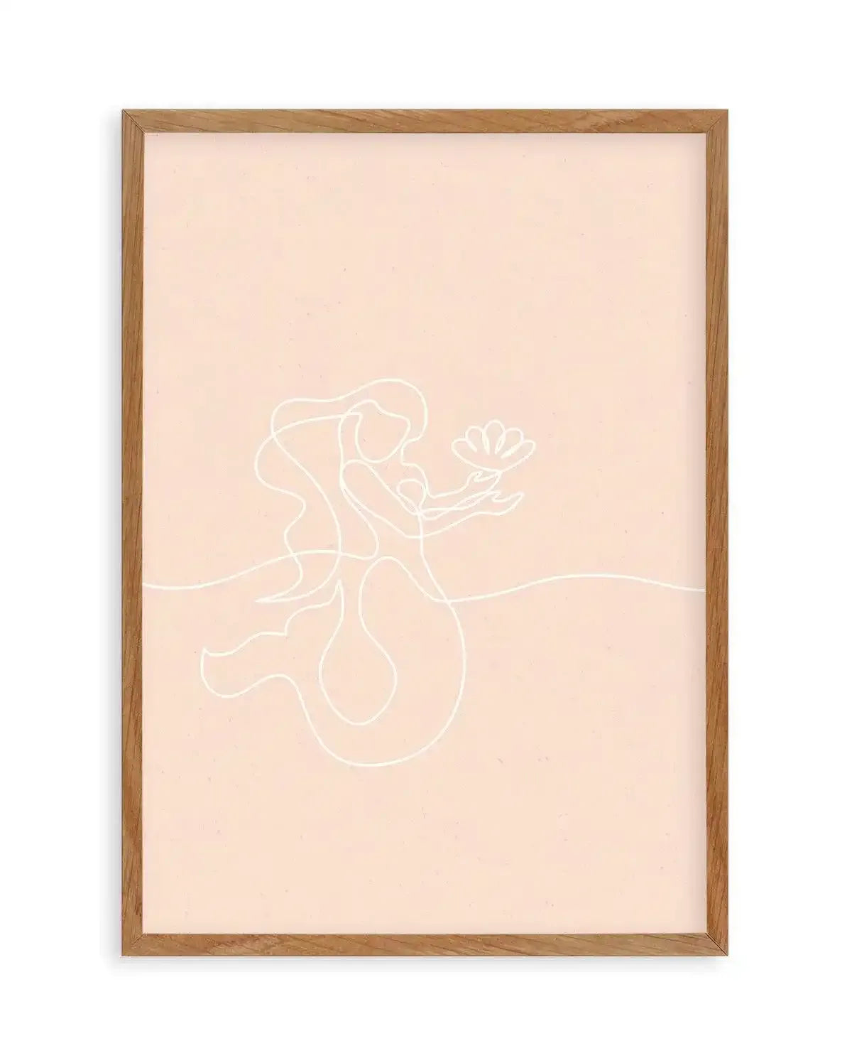 Mermaid Line Art II Art Print-PRINT-Olive et Oriel-Olive et Oriel-Buy-Australian-Art-Prints-Online-with-Olive-et-Oriel-Your-Artwork-Specialists-Austrailia-Decorate-With-Coastal-Photo-Wall-Art-Prints-From-Our-Beach-House-Artwork-Collection-Fine-Poster-and-Framed-Artwork