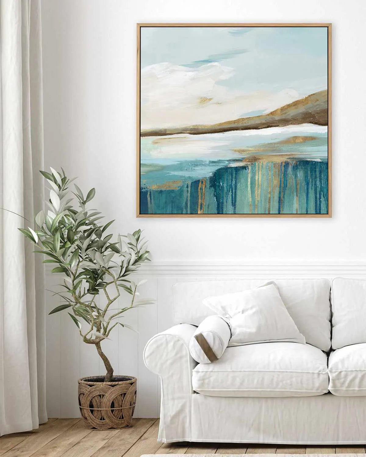 Mermaid's Kingdom II | Framed Canvas Art Print from Olive et Oriel where you can shop wallpaper and artworks online