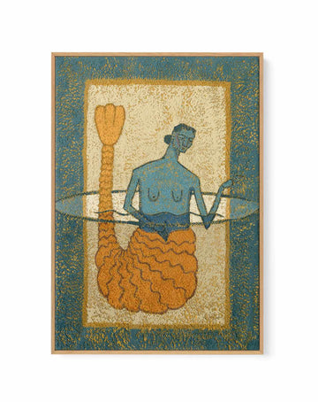 Mermaiden I by Julie Celina | Framed Canvas Art Print from Olive et Oriel where you can shop wallpaper and artworks online