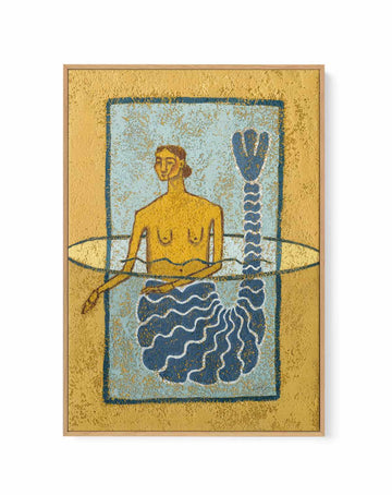 Mermaiden II by Julie Celina | Framed Canvas Art Print from Olive et Oriel where you can shop wallpaper and artworks online