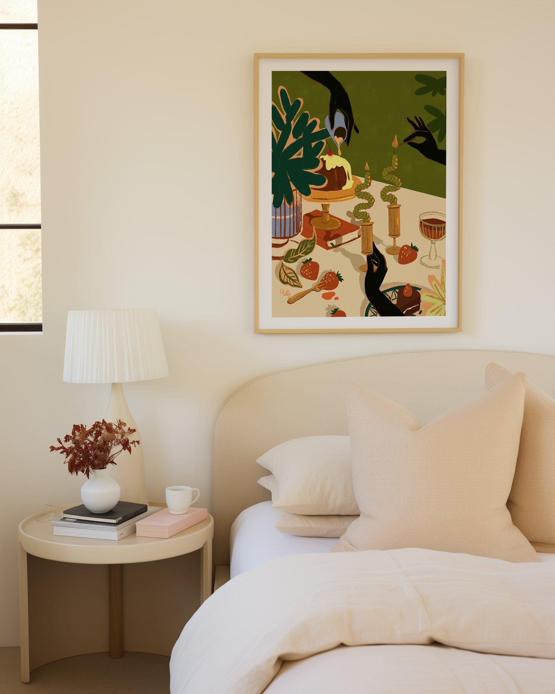 Merry Feast by Arty Guava | Art Print from Olive et Oriel where you can shop wallpaper and artworks online