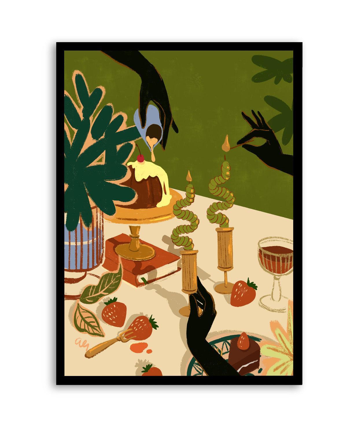 Merry Feast by Arty Guava | Art Print from Olive et Oriel where you can shop wallpaper and artworks online