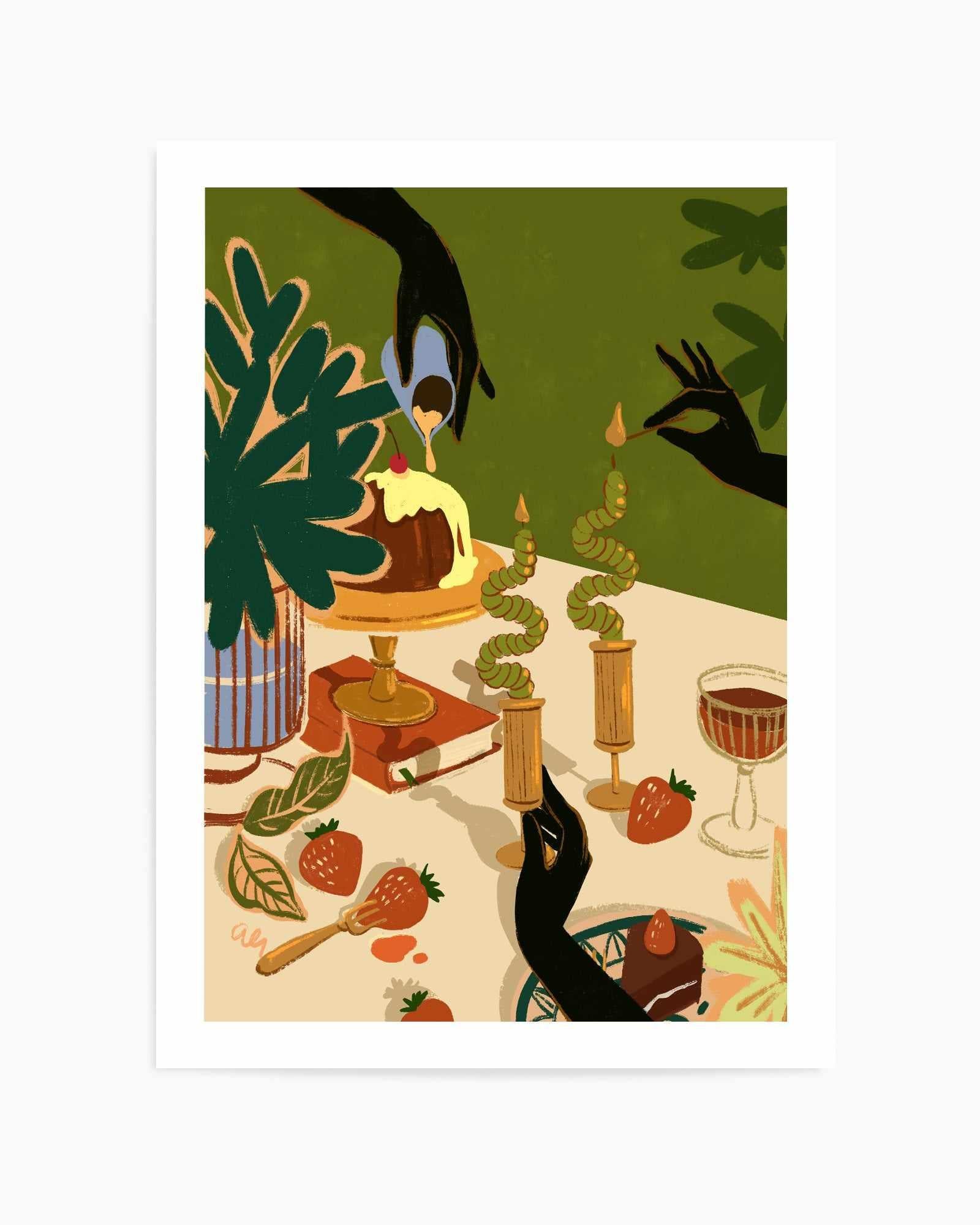 Merry Feast by Arty Guava | Art Print from Olive et Oriel where you can shop wallpaper and artworks online