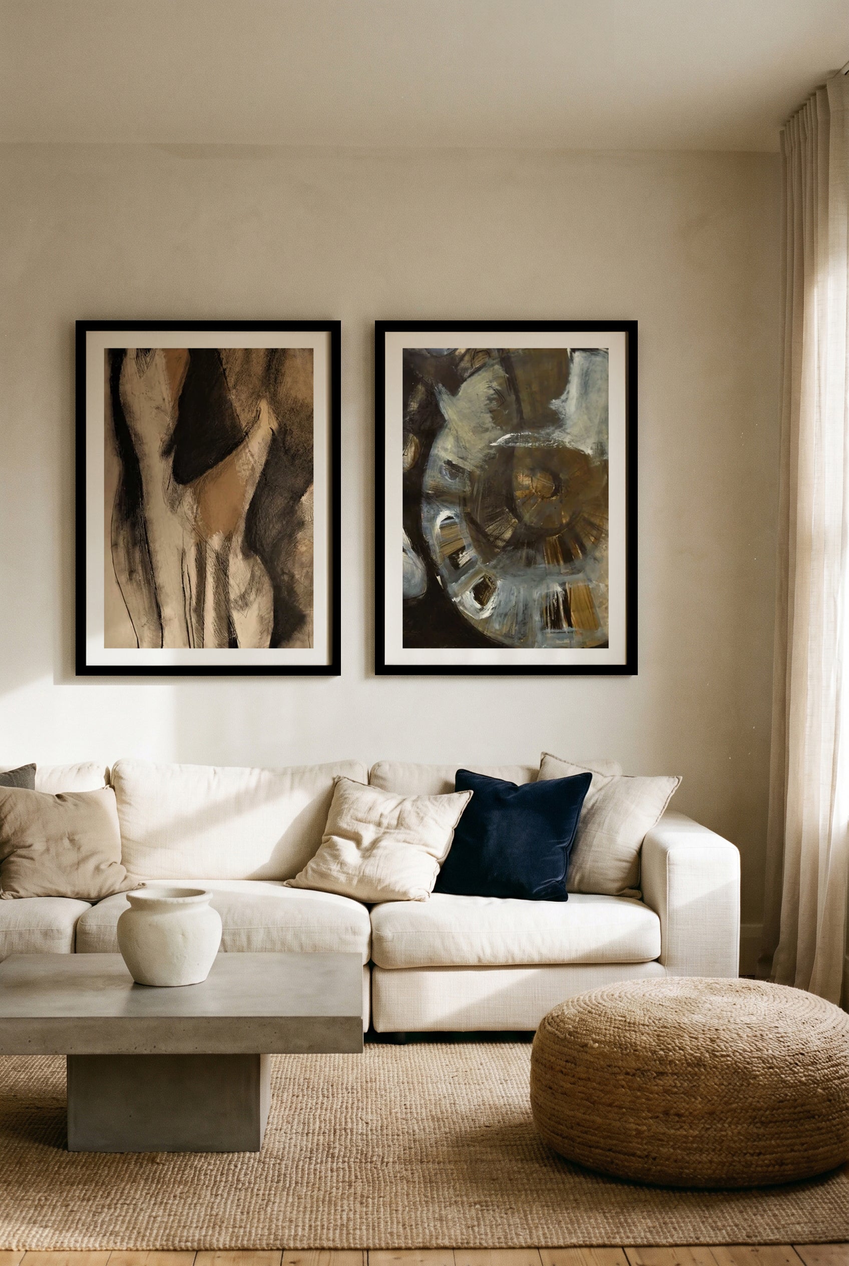 Metamorphosis 1 & 2 by Doris Schmitz Art Print Set of 2 | Matching Wall Art