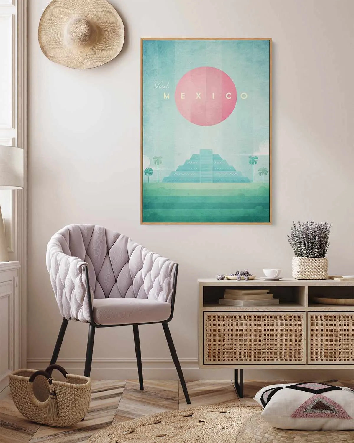 Mexico by Henry Rivers | Framed Canvas Art Print from Olive et Oriel where you can shop wallpaper and artworks online
