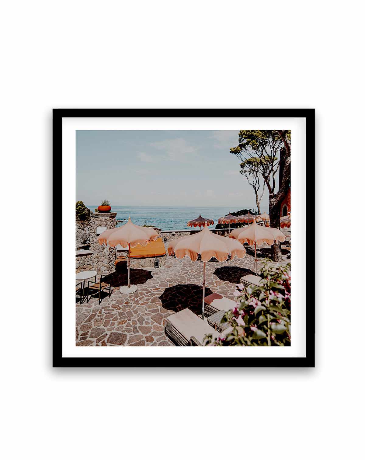 Mezzatore Sunbeds, Italy | Art Print