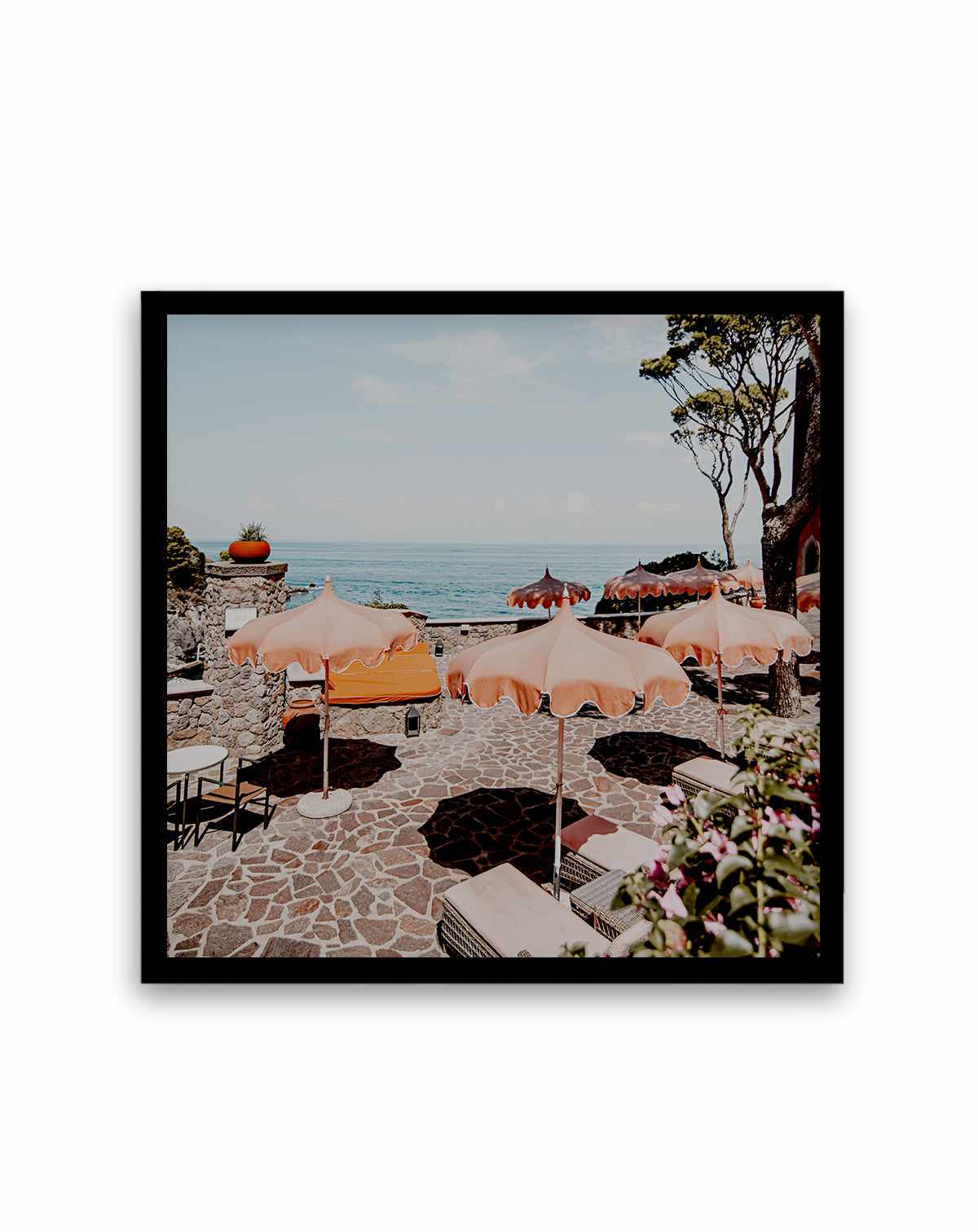 Mezzatore Sunbeds, Italy | Art Print