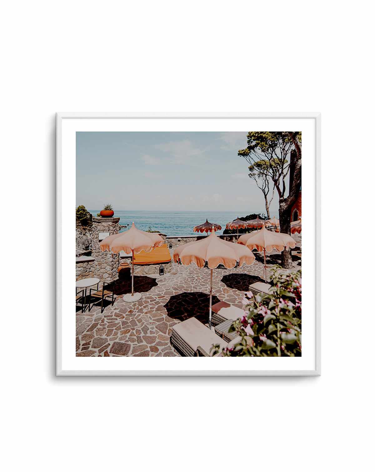 Mezzatore Sunbeds, Italy | Art Print