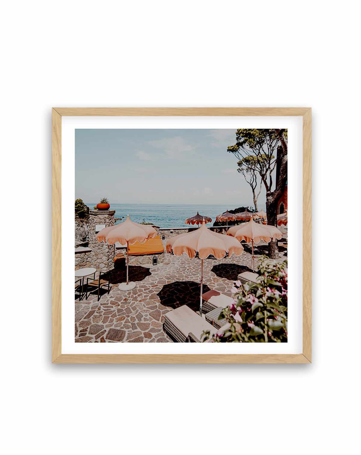 Mezzatore Sunbeds, Italy | Art Print