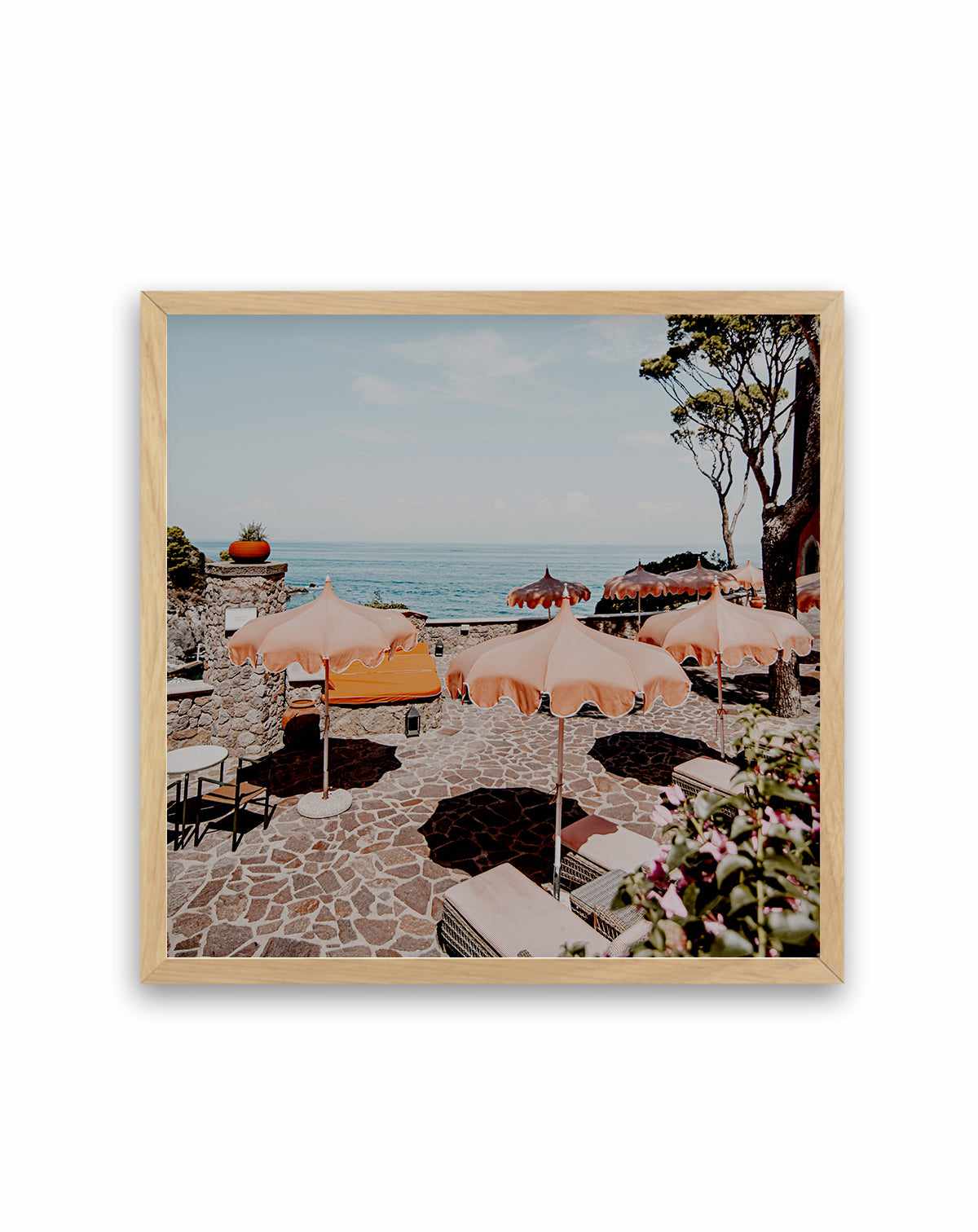 Mezzatore Sunbeds, Italy | Art Print